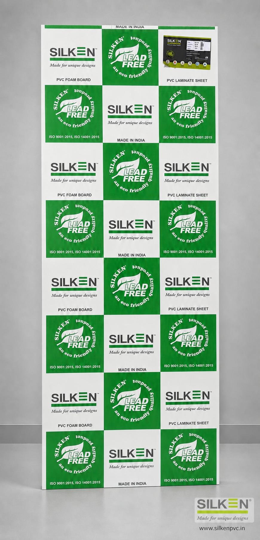 Original SILKEN branded PVC foam board